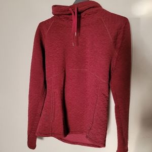 Marmot pullover, 1/2 neck, maroon color, size large